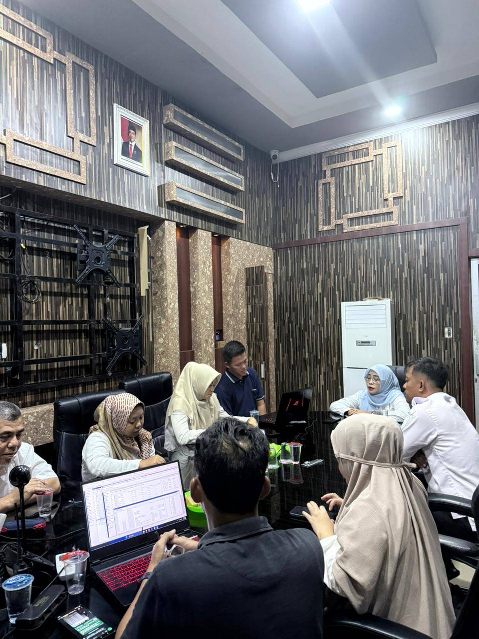 Rapat Internal dan Penerimaan Siswa PKL jadi Agenda Giat Dinas Kominfo Sergai Hari Ini